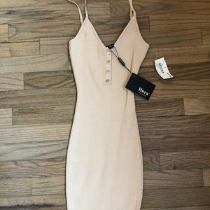 Brand new -Nude knee length stretch dress